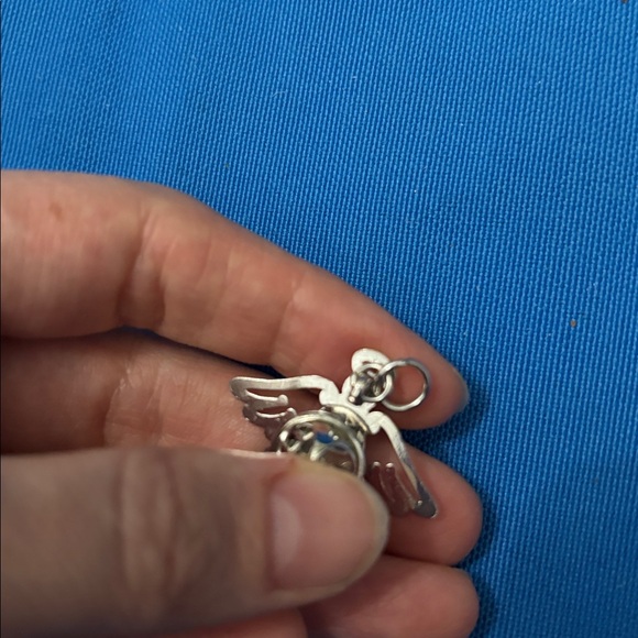 Angel Pin Could Be For A Necklace Or Pin Colored Purple And Silver NWOTS - Picture 3 of 3